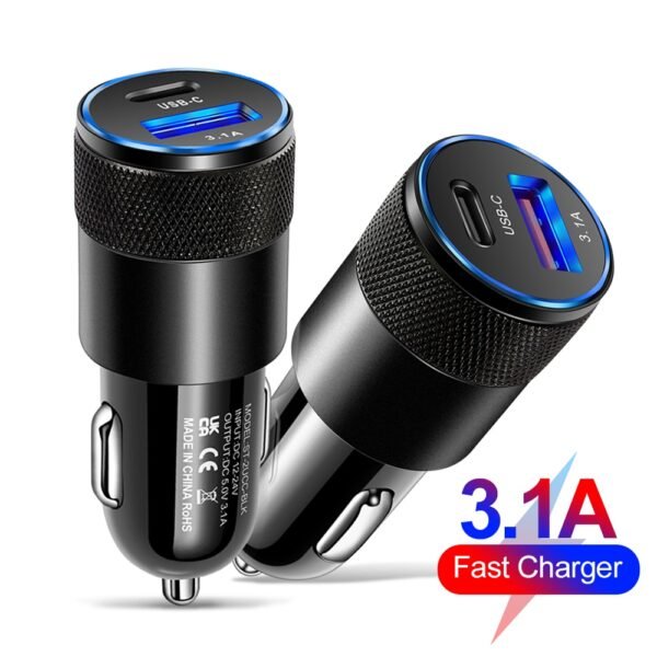 66W USB Car Charger Quick Charge 3.0 Type C Fast Charging Phone Adapter for iPhone 13 12 11 Pro Max Redmi Huawei Samsung S21 S22 - Image 6