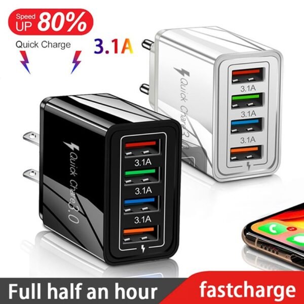 For iPhone 13 Charger Quick Charge 3.0 Phone Adapter Wall Mobile Charger Fast Charging For Samsung Xiaomi mi Tablets USB Charger - Image 2