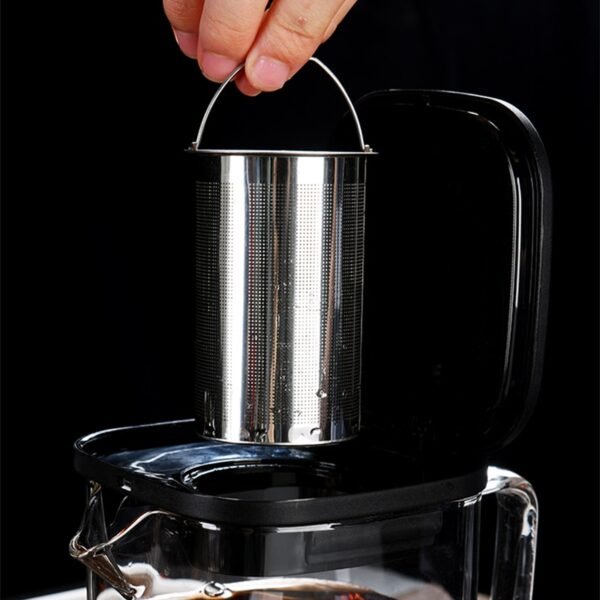 Glass Teapot Teacup Set Heat Resistant Square Glass Teapot With Tea Infuser Puer Oolong Tea Kettle Office Tea Cup Droshipping - Image 2