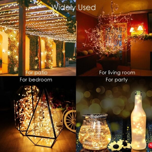 IR Dimmable 11m/21m/31m/51m LED Outdoor Solar String Lights Solar Lamp for Fairy Holiday Christmas Party Garland Lighting Luz - Image 6