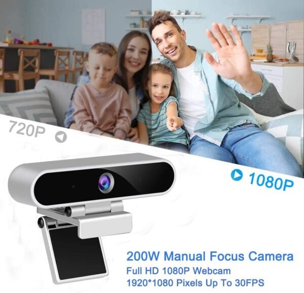 WEBCAM With Microphone For PC, SV3C Full Hd 1080P USB Computer Camera, Web CAM For Calls/Conference, Zoom/Skype/YouTube, Laptop - Image 2