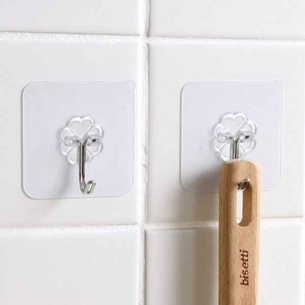 10/20Pcs Transparent Strong Wall Hangers Hooks Suction Heavy Load Rack Cup Sucker for Kitchen Bathroom Hooks for Hanging - Image 5