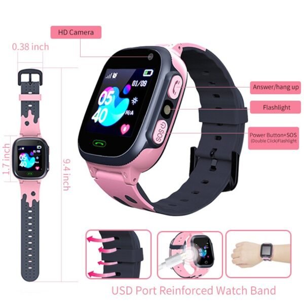 2022 XIAOMI Kids Watches Call Kids Smart Watch For Children GPS SOS Waterproof Smartwatch Clock SIM Card Location Tracker Child - Image 4