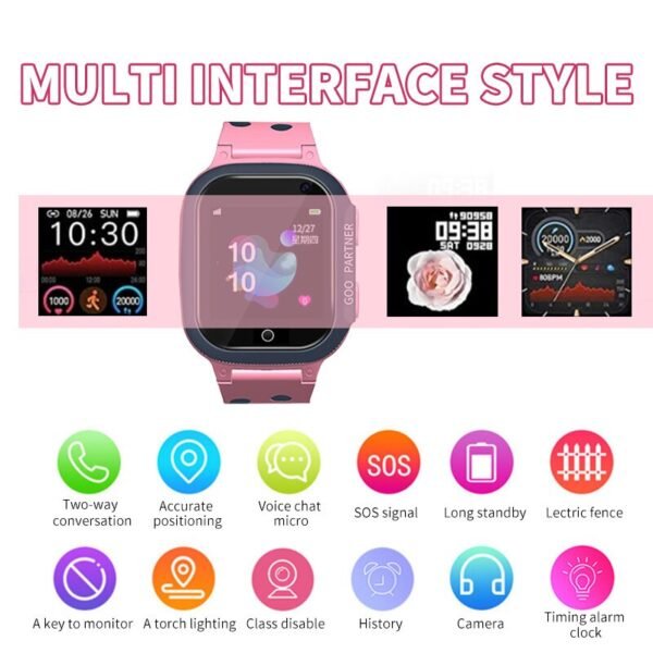 2022 XIAOMI Kids Watches Call Kids Smart Watch For Children GPS SOS Waterproof Smartwatch Clock SIM Card Location Tracker Child - Image 5