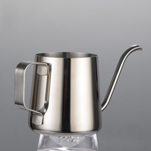 250ml Stainless Steel Narrow Long Outlet Mouth Tea Maker Coffee Pot Gooseneck Tea Pot Home Office Water Kettle - Image 2