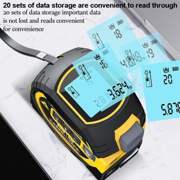 3 in1 Laser Rangefinder Infrared Tape Measure High-precision Backlight Distance Meter Electronic Cross Line Area Measuring Ruler - Image 4