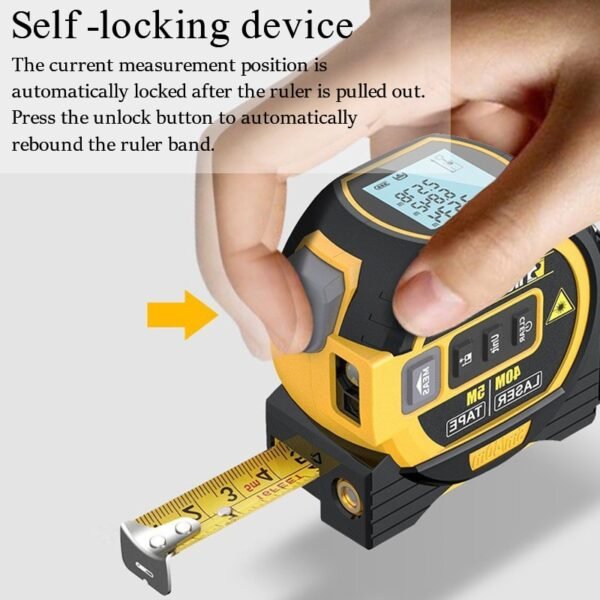 3 in1 Laser Rangefinder Infrared Tape Measure High-precision Backlight Distance Meter Electronic Cross Line Area Measuring Ruler - Image 5