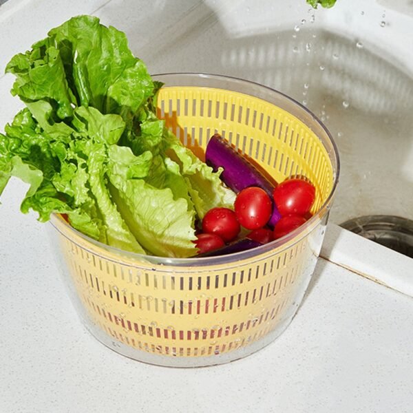 3L 1200mAh USB Charging Electric Drain Basket Electric Vegetable Salad Dehydrator Vegetable Dehydrator Vegetable Salad Spinner - Image 5