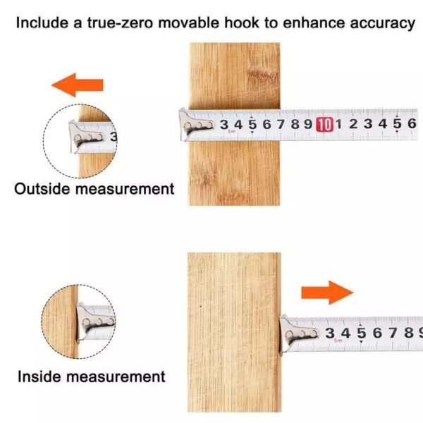 3m 5m 7.5m Tape Measure Retractable Measuring Tape Ruler with Auto-lock System for Construction Craft Contractor Carpenter - Image 6