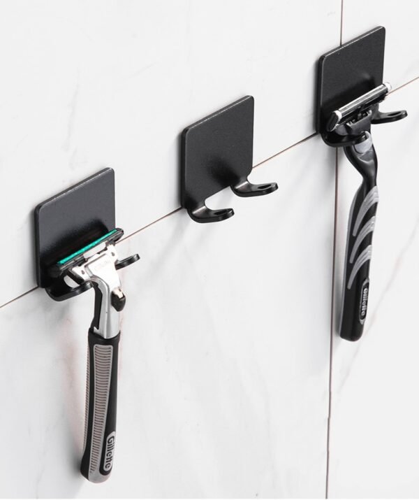 Bathroom Stainless Steel Razor Holder Storage Hook Wall Men Shaving Shaver Shelf Punch Free Razor Rack Accessories Organization - Image 3