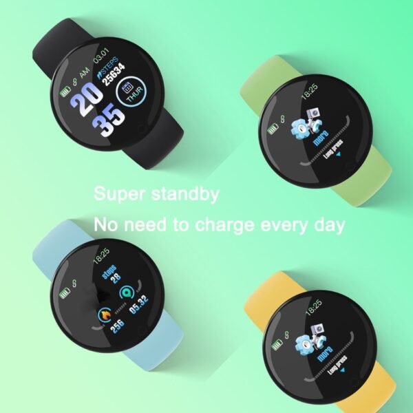 D18 Pro Smart Watch for Xiaomi IOS Men Women Bluetooth Fitness Tracker Sport Bracelet Heart Rate Blood Pressure Kids Smartwatch - Image 3