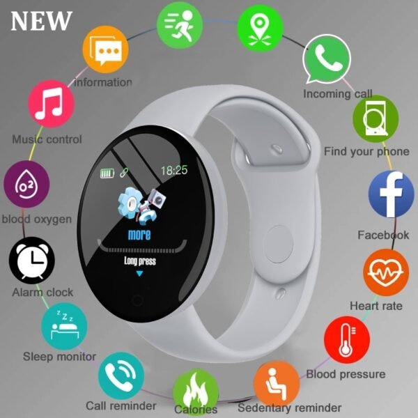 D18 Pro Smart Watch for Xiaomi IOS Men Women Bluetooth Fitness Tracker Sport Bracelet Heart Rate Blood Pressure Kids Smartwatch