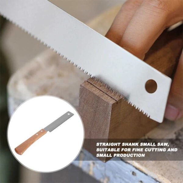 Japanese Style Hand Saw 12In Non-slip Wooden Handle Pull Saw Flush Cut Saw Handsaw Woodworking Plastic Cutting Tool Hand Saw