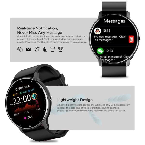 LIGE 2022 New Smart Watch Men Full Touch Screen Sport Fitness Watch IP67 Waterproof Bluetooth For Android ios smartwatch Men box - Image 6