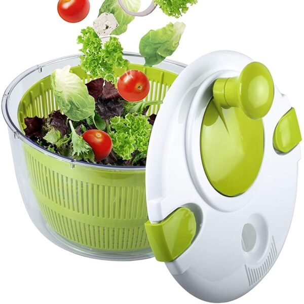 MOM'S HAND Salad Spinner Lettuce Greens Washer Dryer Drainer Crisper Strainer For Washing Drying Leafy Vegetables Kitchen Tools - Image 2