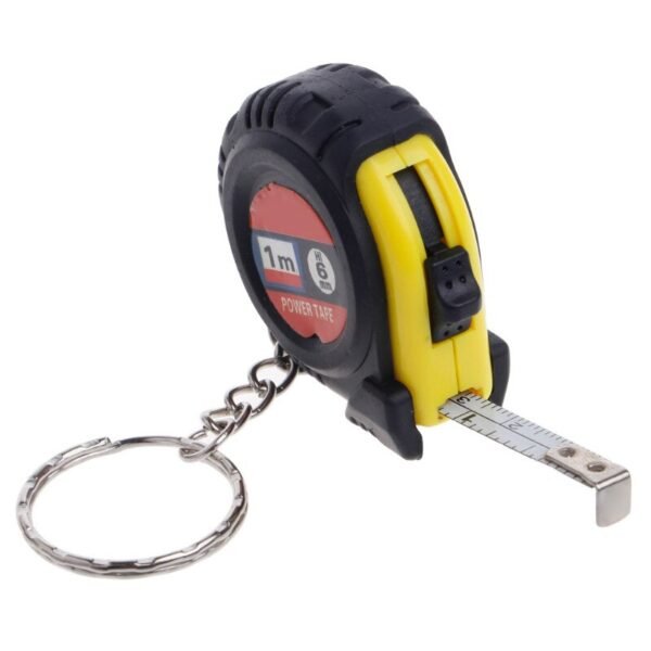 Measure Tape Keychain Roulette Retractable Measuring Tool Construction Instument Pocket Centimeter Woodworking Ruler Roll Tape - Image 2
