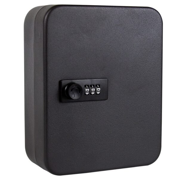 Metal 20 Keys Safe Storage Box Combination/Key Lock Wall Mounted Spare Car Keys Organizer Cabinet For Home Office Apartment - Image 6