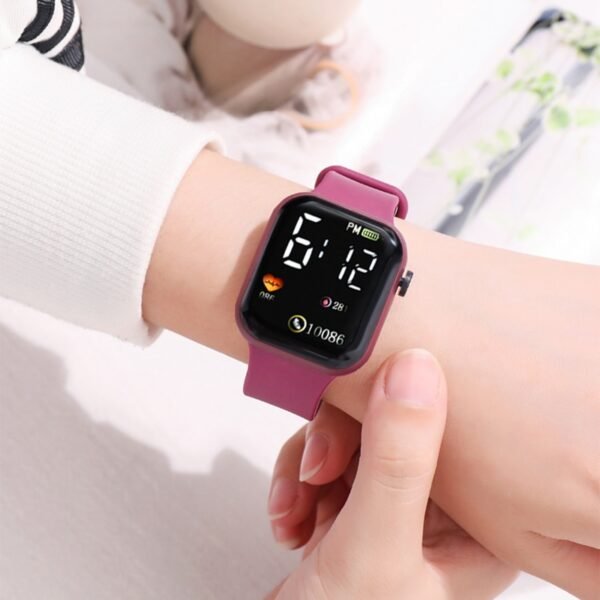 New Electronic Wrist Watch LED Digital Smart sport watch Luminous Square Dial Kids wristwatch for Children Birthday Gift - Image 2