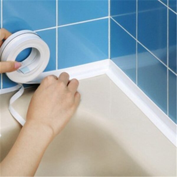 Sealing Caulk Strip Tape PVC Self adhesive Waterproof Shower Sink Bath Edge Wall Sticker For Kitchen Bathroom Bathtub Floor - Image 2