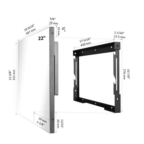 Soulaca Magic Mirror 22 Inch Touch Screen Led TV for Bathroom IP66 Waterproof Android 9.0 System Wi-Fi&Bluetooth - Image 5