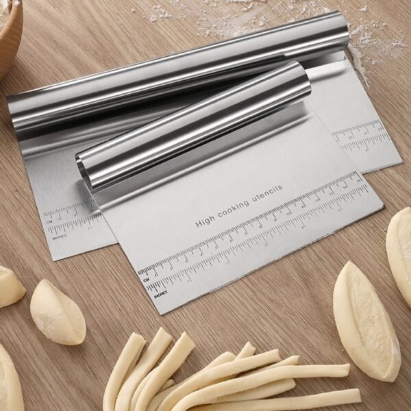 Stainless Steel Noodle Knife Cake Scraper With Scale Pastry Cutters Baking Cake Cooking Dough Scraper Baking Accessories - Image 4