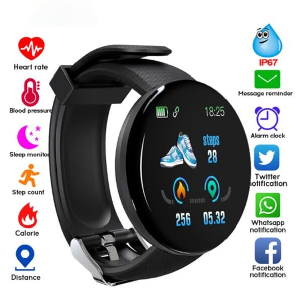 Twitch Smart Watch Men Women Bluetooth Fitness Tracker Bracelet Sport Heart Rate Blood Pressure Kids Smartwatch for IOS Android - Image 2