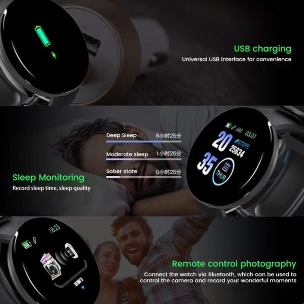 Twitch Smart Watch Men Women Bluetooth Fitness Tracker Bracelet Sport Heart Rate Blood Pressure Kids Smartwatch for IOS Android - Image 5