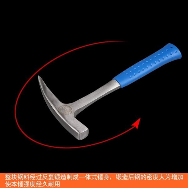 tool steel quenching geological hammer exploration hammer mudwork hammer chicken mouth duck mouth hammer tip flat head hammer - Image 5