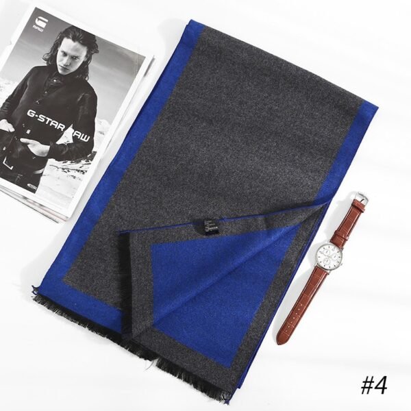 2022 Fashion 180*35cm Scarves Man Autumn Winter Thick Warm Cashmere Business Long Wraps Boy Classic Shawl Free Shipping muffler - Image 5