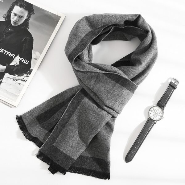 2022 Fashion 180*35cm Scarves Man Autumn Winter Thick Warm Cashmere Business Long Wraps Boy Classic Shawl Free Shipping muffler