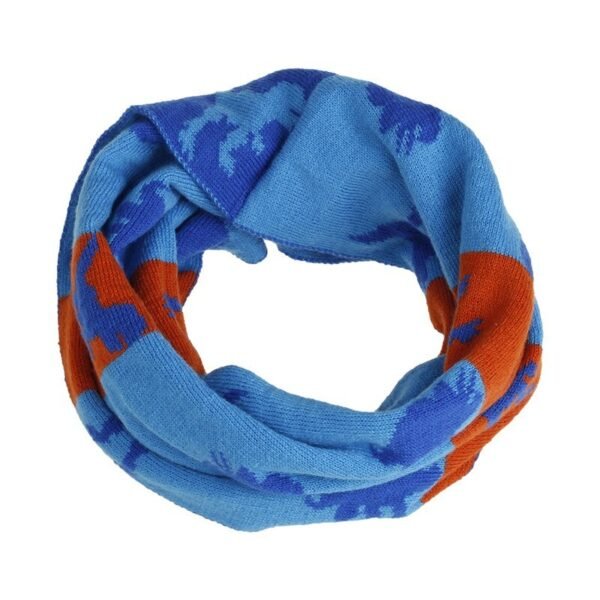 3M-8T Kids Scarves Winter Warm Children Scarf for Boys Girls Cartoon Dinosaur Knitted Scarf Collar Neck Ring Apparel Accessories - Image 4