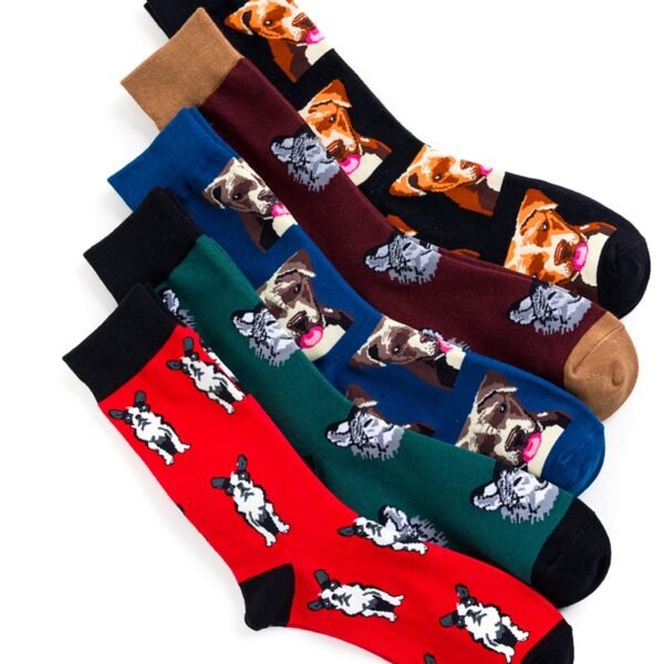 Funny Men Women Fashion Harajuku Fruit Socks Lovely Art With Avocado Sushi Food Animal Dog Happy Socks - Image 5