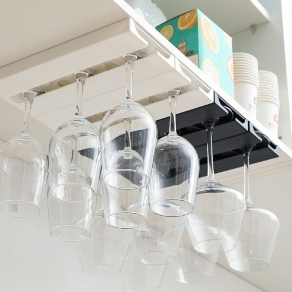 Home Appliance Cup Rack Wine Glass Rack for Holder Glasses Storage Bar Kitchen Cup Hanging Bar Restaurant Cabinet Hanger Shelf - Image 3