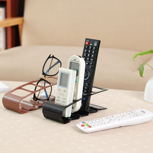 Home Appliance Remote Control Stand Holder Desktop Bracket 4 Section Storage Rack Tools Available Home Living Room Office - Image 2