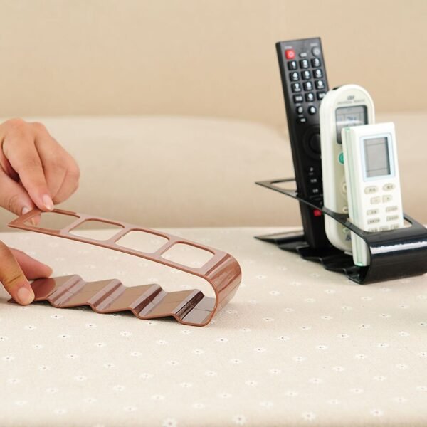Home Appliance Remote Control Stand Holder Desktop Bracket 4 Section Storage Rack Tools Available Home Living Room Office - Image 4