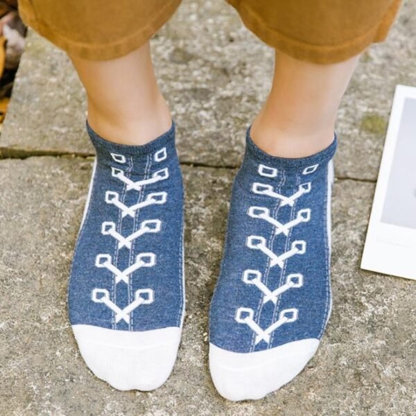 New Men Casual Socks Spring Summer Autumn Fashion Creative Denim Shoes Pattern Sock Japanese Korean Style Happy Women Sox - Image 3