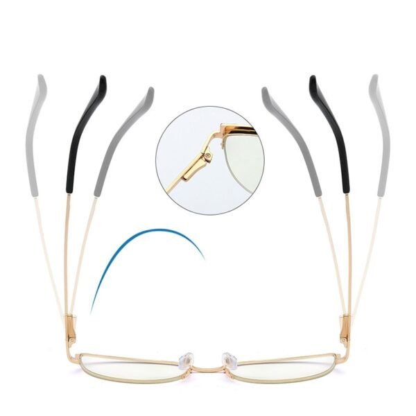 Vintage Cat Eye Anti-blue Light Metal Glasses Frames Optical Computer Glasses Women Spectacles Fashion Eyewear Eyeglasses - Image 3