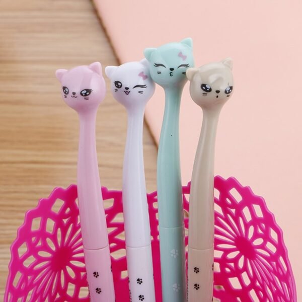 0.5mm Black Ink Kawaii Tall Cat Gel Pen Cute Creative Cartoon Writing Handles Pens Office Stationery Students School Supplies - Image 2