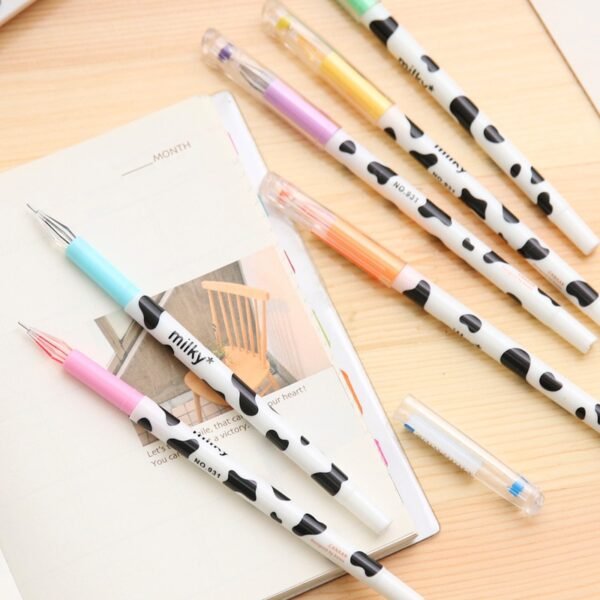 1pcs Colors Straight Liquid Gel Pen Quick-drying Large-capacity Colorful Gel Pens 0.38mm Rollerball Pens School Stationery - Image 3