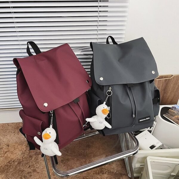 2022 Soft Pu Leather Women Backpack Fashion Teenage School Bag Large Capacity Waterproof Travel Backpacks High Quality Mochila - Image 5