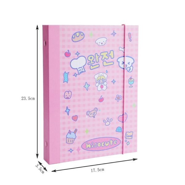 A5 Binder Collect Book Ring Hard Cover Journal Refills Bandage Postcards Sticker Laser Organizer Notebooks - Image 5