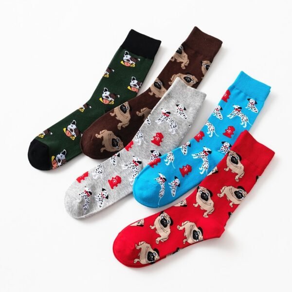 Colorful Women's Socks Woman's Cotton Socks Fruits Banana Avocado Lemon Egg Cookie Donuts Food Happy Color Sox Harajuku Socks - Image 5