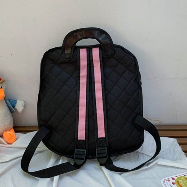 Creative Women 2D Drawing Backpack Cartoon School Bag Comic Bookbag for Teenager Girls Daypack Travel Rucksack - Image 3