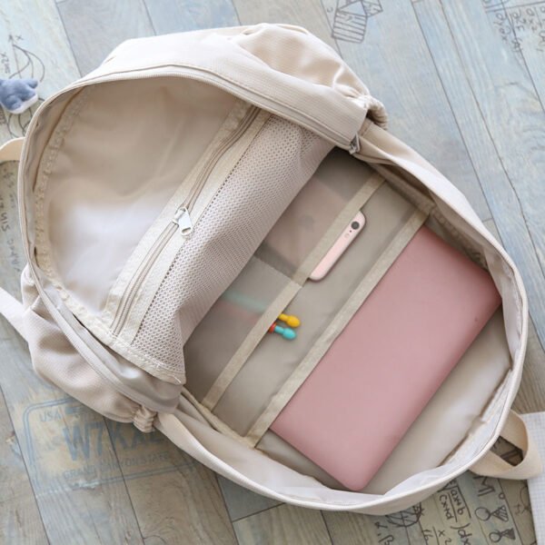 Female Department Plaid Backpacks for Women Waterproof School Backpack Bag Korean Large Capacity Shoulder School Bags Ruckpack - Image 4