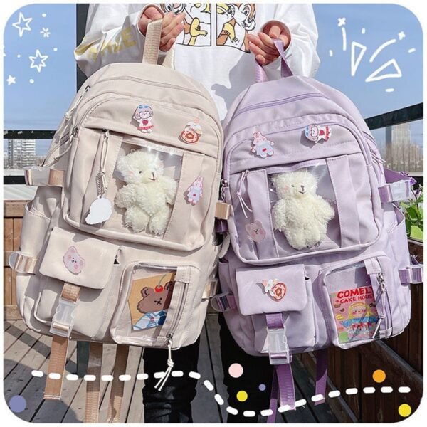 Kids Student School Backpack Large Capacity 3d Plush Bear Cute Kawaii School Bag For Adolescent Girls And Boys Backpack - Image 6