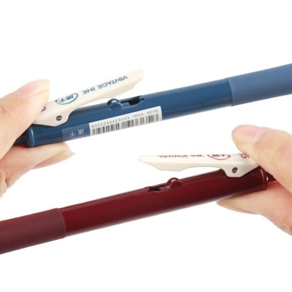 Quick Dry Retro Color Gel Ink Pens 0.5mm Vintage Pens for Journaling DIY Gift Card Coloring Drawing School Office Supplies - Image 4