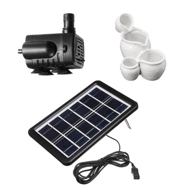 Solar Panel Powered Water Fountain Panel Pool Pond Pump Kit Garden Sprayer 3W USB Brushless Pumping Aquarium Fish Water Pump - Image 5