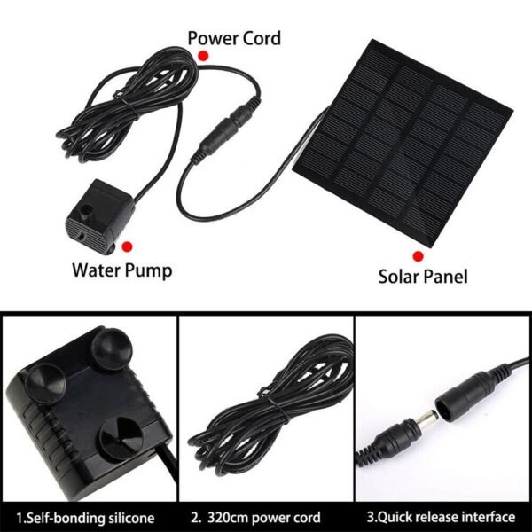 Solar Power Floating Fountain Water Pump Brushless Motor Solar Fountain for Garden Pool Garden Solar Decorative Fountain 40% off - Image 4