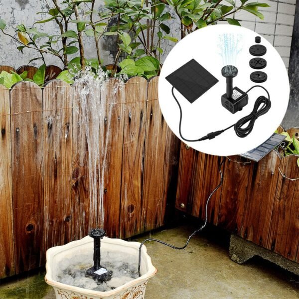 Solar Power Floating Fountain Water Pump Brushless Motor Solar Fountain for Garden Pool Garden Solar Decorative Fountain 40% off